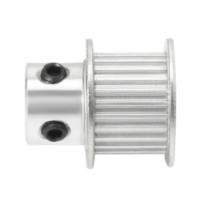 Harfington Uxcell Aluminum M-X-L 25 Teeth 7mm Bore Timing Belt Idler Pulley Flange Synchronous Wheel for 10mm Belt 3D Printer CNC