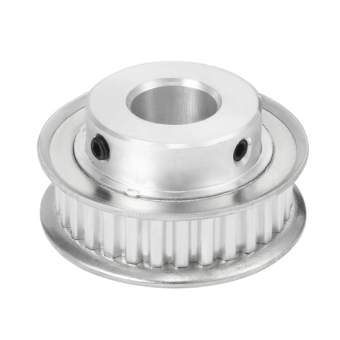 uxcell Uxcell Aluminum XL 30 Teeth 17mm Bore Timing Belt Idler Pulley Flange Synchronous Wheel for 10mm Belt 3D Printer CNC