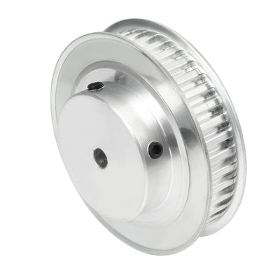 Harfington Uxcell Aluminum XL 40 Teeth 6.35mm Bore Timing Belt Idler Pulley Flange Synchronous Wheel for 10mm Belt CNC