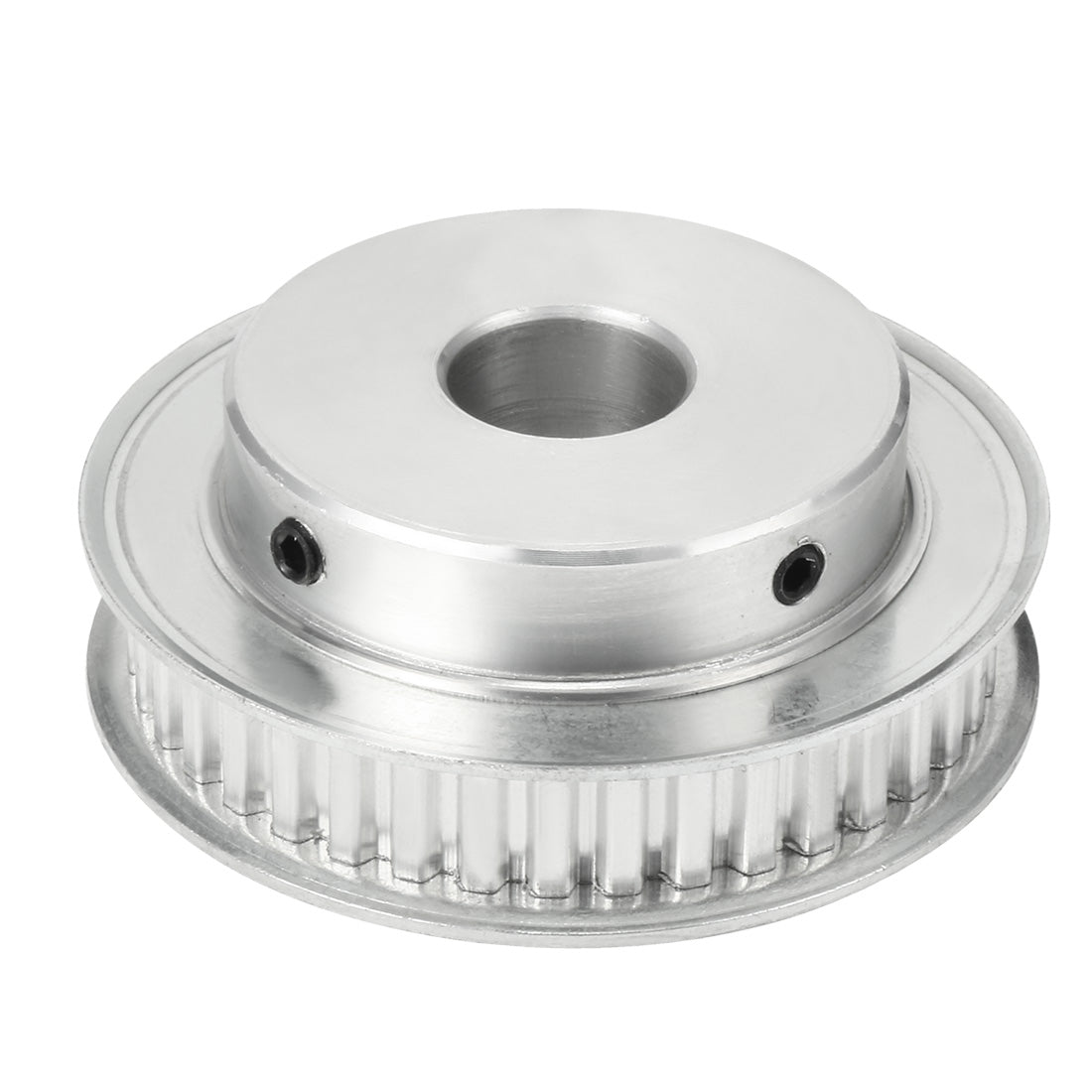 uxcell Uxcell Aluminum XL 40 Teeth 15mm Bore Timing Belt Idler Pulley Flange Synchronous Wheel for 10mm Belt CNC
