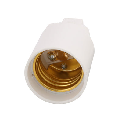 Harfington Uxcell G24 to E27 Light Socket, Bulb Base Adapter Converter, Commutator 10Pcs