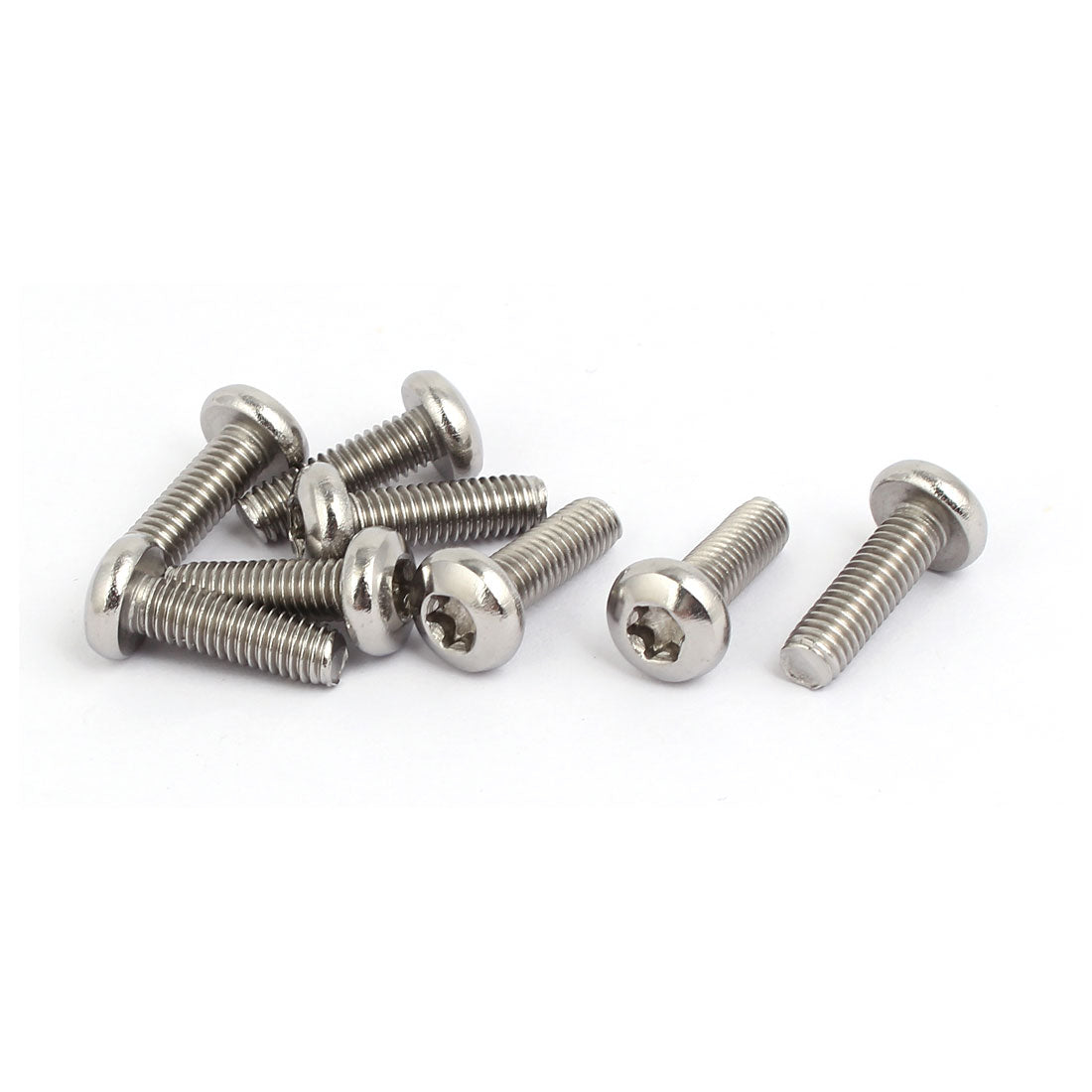 uxcell Uxcell M6x20mm 304 Stainless Steel Button Head Torx Socket Cap Screws Fasteners 8pcs