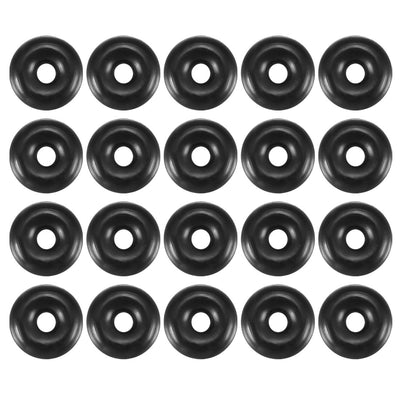 uxcell Uxcell 20 Pcs Black 5mm x 1.8mm Oil Resistant Sealing Ring O-shape NBR Rubber Grommet