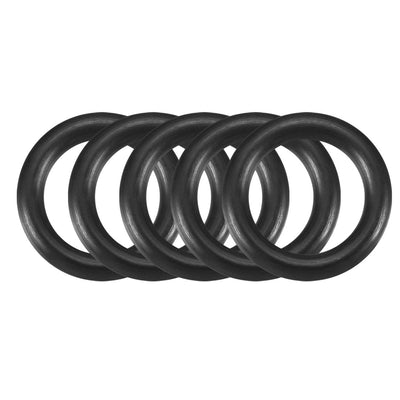 uxcell Uxcell 30 Pcs Black 10.6mmx2.65mm Oil Resistant Sealing Ring O-shape NBR Rubber Grommets