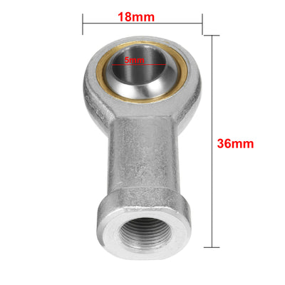 Harfington Uxcell SI5T/K, Rod End Bearing, 5mm Inside Dia Economy Self Lubricating Female Right Hand 4pcs