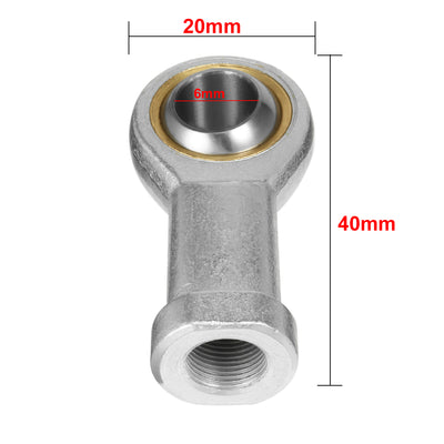 Harfington Uxcell SI6T/K, Rod End Bearing, 6mm Inside Dia Economy Self Lubricating Female Right Hand 4pcs