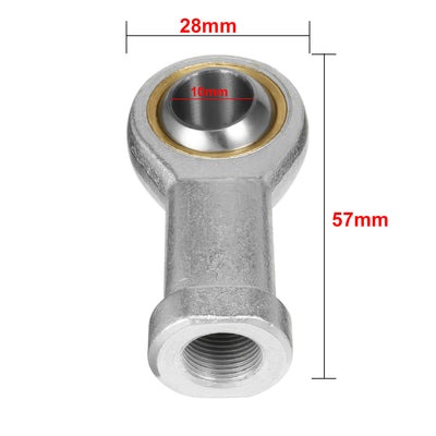 Harfington Uxcell SI10T/K, Rod End Bearing, 10mm Inside Dia Economy Self Lubricating Female Right Hand 4pcs