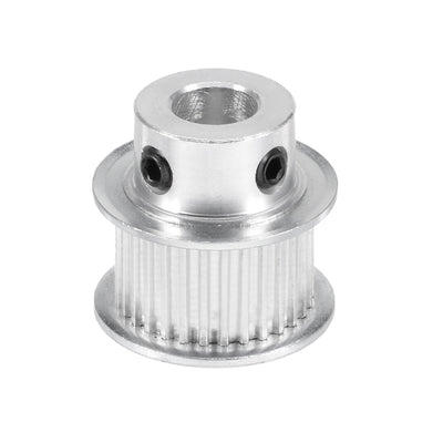 Harfington Uxcell Aluminum 30 Teeth 8mm Bore 2.032mm Pitch Timing Belt Pulley for 10mm Belt