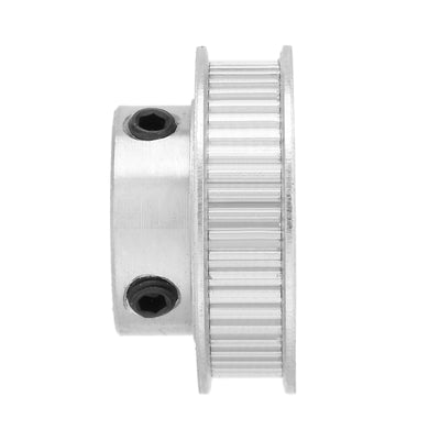 Harfington Uxcell Aluminum  50 Teeth 12mm Bore Timing Belt Idler Pulley Synchronous Wheel 6mm Belt for 3D Printer CNC