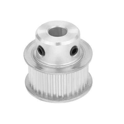 Harfington Uxcell Aluminum  35 Teeth 6.35mm Bore Timing Belt Idler Pulley Synchronous Wheel 10mm Belt for 3D Printer CNC
