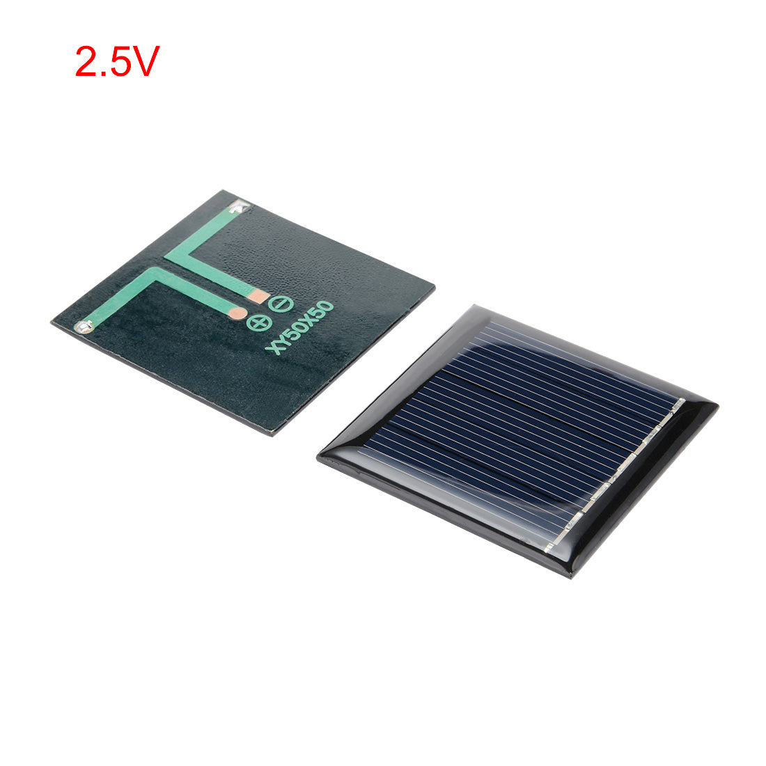 uxcell Uxcell 5Pcs 2.5V 100mA Poly Mini Solar Cell Panel Module DIY for Light Toys Charger 50mm x 50mm