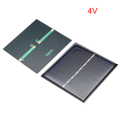 Harfington Uxcell 5Pcs 4V 100mA Poly Mini Solar Cell Panel Module DIY for Light Toys Charger 70mm x 70mm