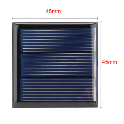Harfington Uxcell 5Pcs 1.5V 150mA Poly Mini Solar Cell Panel Module DIY for Light Toys Charger 45mm x 45mm