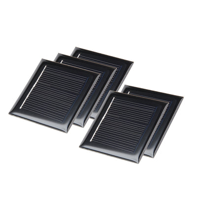Harfington Uxcell 5Pcs 2V 50mA Poly Mini Solar Cell Panel Module DIY for  Light Toys Charger 54mm x 54mm