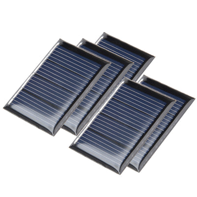 Harfington Uxcell 5Pcs 2V 60mA Poly Mini Solar Cell Panel Module DIY for Light Toys Charger 43mm x 30mm