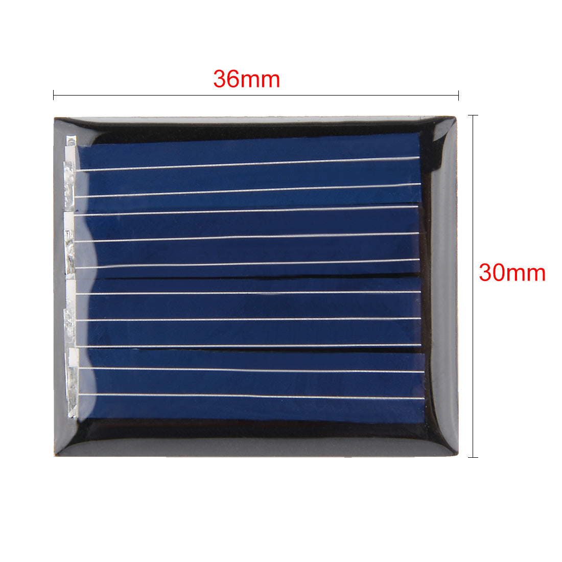 uxcell Uxcell 5Pcs 2V 60mA Poly Mini Solar Cell Panel Module DIY for Light Toys Charger 30mm x 36mm