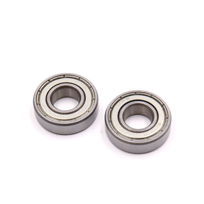 Harfington Uxcell 2Pcs 6001Z Stainless Steel Motorcycle Deep Groove Radial Ball Bearing 28 x 12 x 8mm