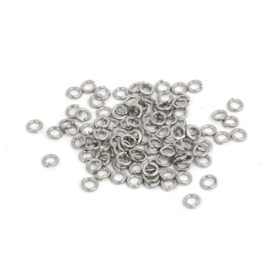 Harfington Uxcell 304 Stainless Steel M1.6 Split Lock Washer Gasket Ring Screw Pad 100pcs
