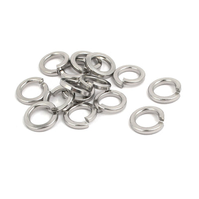 Harfington Uxcell M10 304 Stainless Steel Split Lock Washer Silver Tone 15pcs
