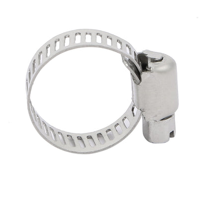Harfington Uxcell 5 Pcs 10mm to 16mm Clamping Range 8mm Width Metal Adjustable Hose Clamp Hoop