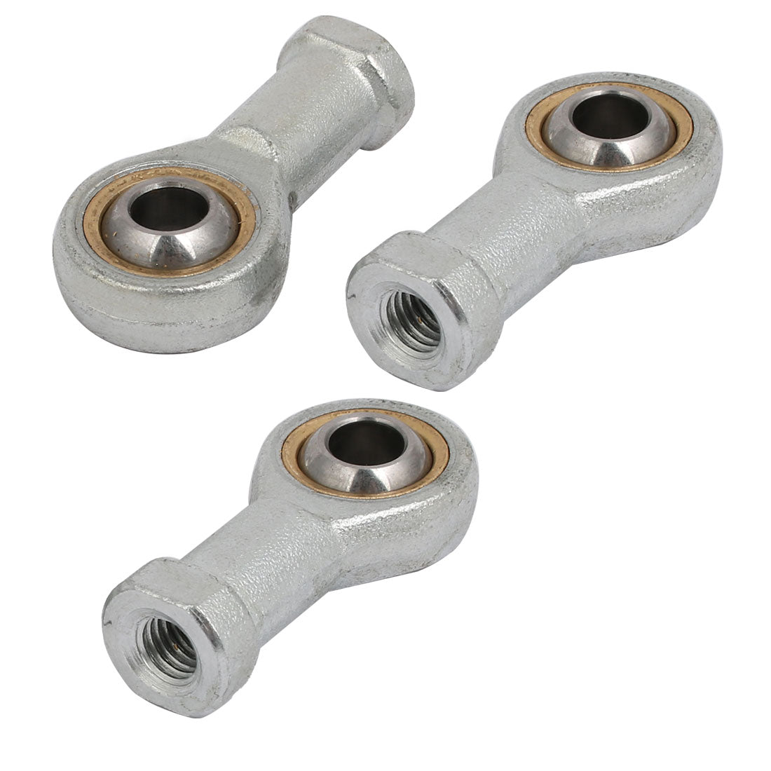 uxcell Uxcell M8 Female Thread 45# Steel Swivel Ball Joint Rod End Bearing 3pcs