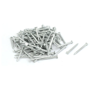 Harfington Uxcell 1.5-inch Length Carbon Steel Point Tip Wall Cement Nails Silver Tone 200pcs