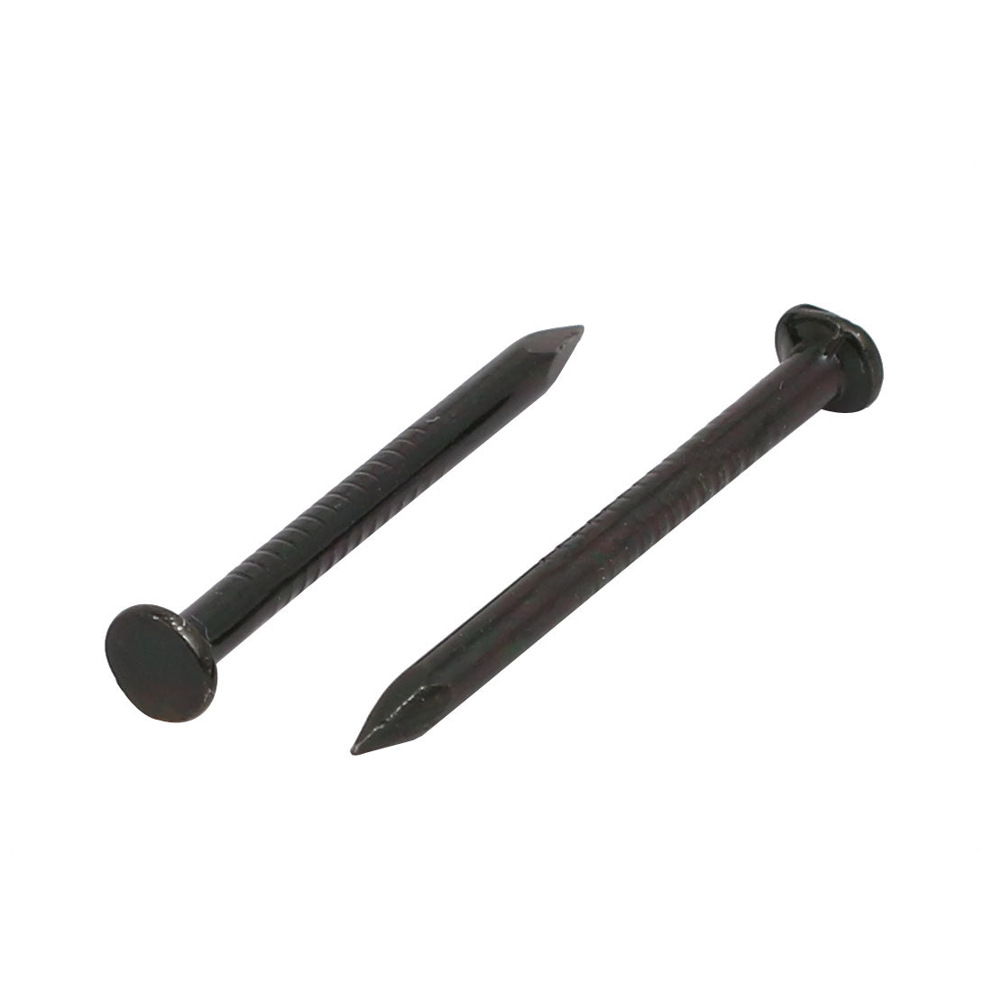 uxcell Uxcell 2mm x 25mm Fiber Concrete Cement Wall Point Tip Nails Black 30pcs