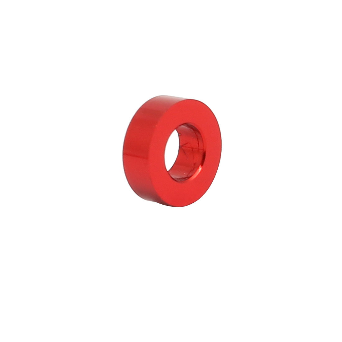 uxcell Uxcell 10pcs 2mm Thickness M3 Aluminum Alloy Flat Fender Screw Washer Red