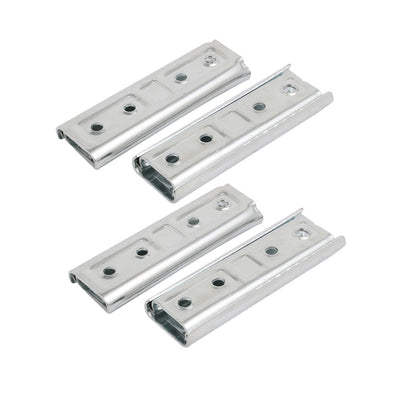 Harfington Uxcell 4Pairs 120mm Length Slide Sliding Connector Jointer Fixing Bracket Silver Tone
