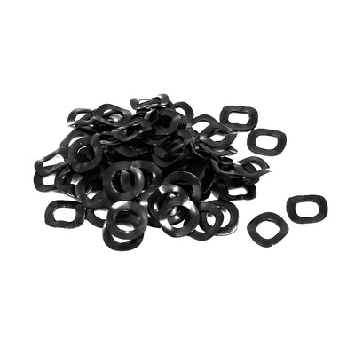 Harfington Uxcell 4mm Inner Diameter 8mm Outer Dia 0.25mm Thickness Carbon Steel Compression Type Wave Washer 100pcs