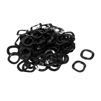 Harfington Uxcell 8mm Inner Diameter 13mm Outer Dia 0.3mm Thickness Carbon Steel Compression Type Wave Washer 100pcs
