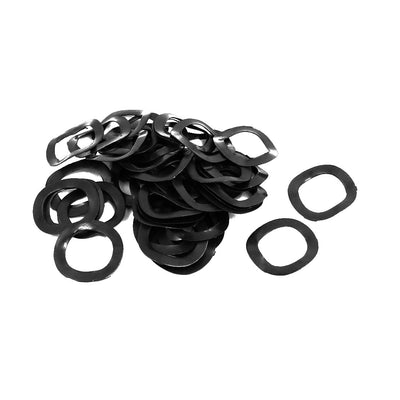 Harfington Uxcell 10mm Inner Diameter 15mm Outer Dia 0.3mm Thickness Carbon Steel Compression Type Wave Washer 50pcs