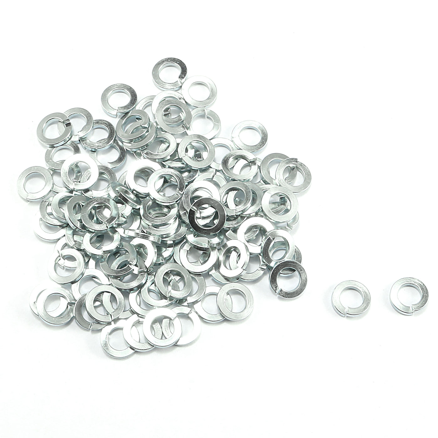 uxcell Uxcell 3/16 Inch Inner Diameter Zinc-plated Carbon Steel Split Lock Washer 100pcs