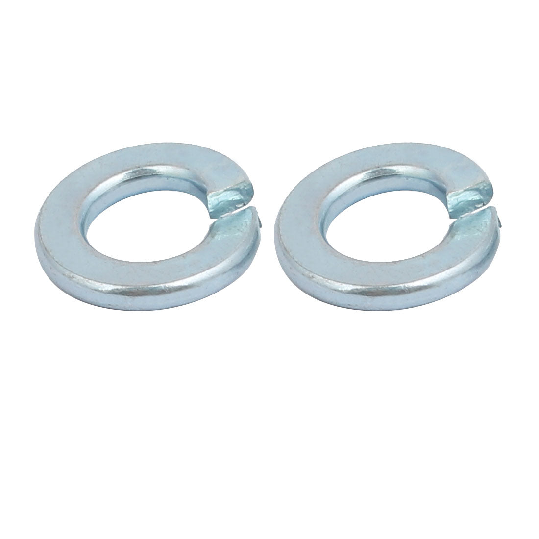 uxcell Uxcell 100pcs 1/4-inch Inner Dia Carbon Steel Split Lock Spring Washer Silver Blue