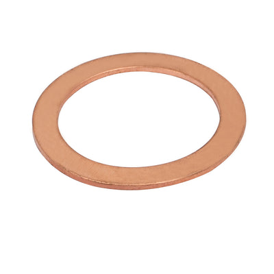 Harfington Uxcell 30mmx40mmx1.5mm Copper Flat Ring Sealing Crush Washer Gasket
