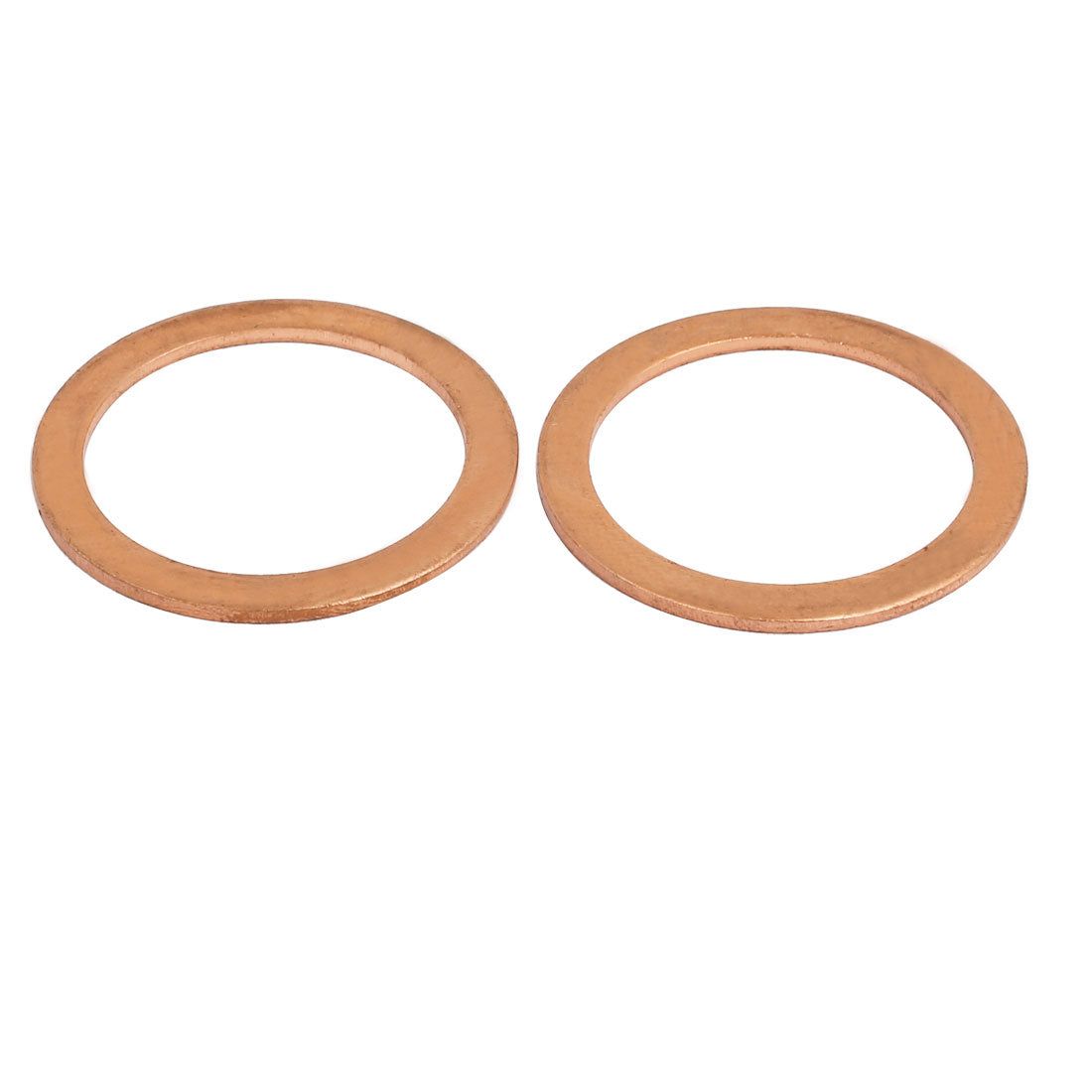 uxcell Uxcell 5pcs 28mmx36mmx1.5mm Copper Flat Ring Sealing Crush Washer Gasket