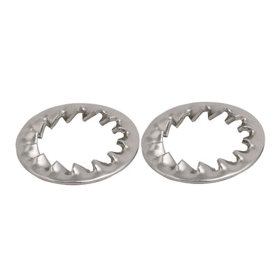 Harfington Uxcell 16mm Inner Dia 304 Stainless Steel Internal Serrated Tooth Lock Washer 5pcs