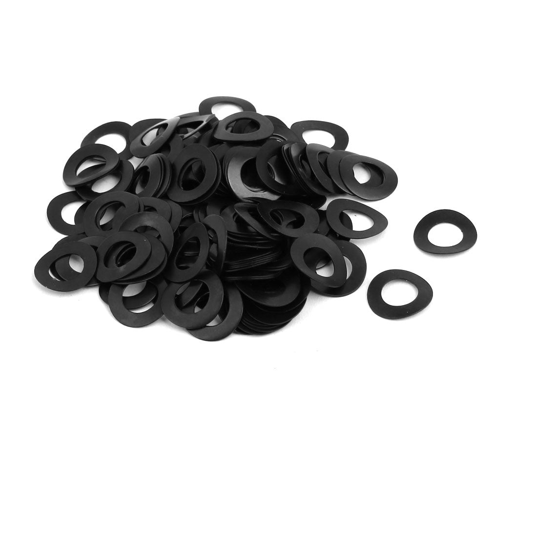 uxcell Uxcell 8mm Fitting Dia Carbon Steel Compressed Type Curved Spring Washer 200pcs
