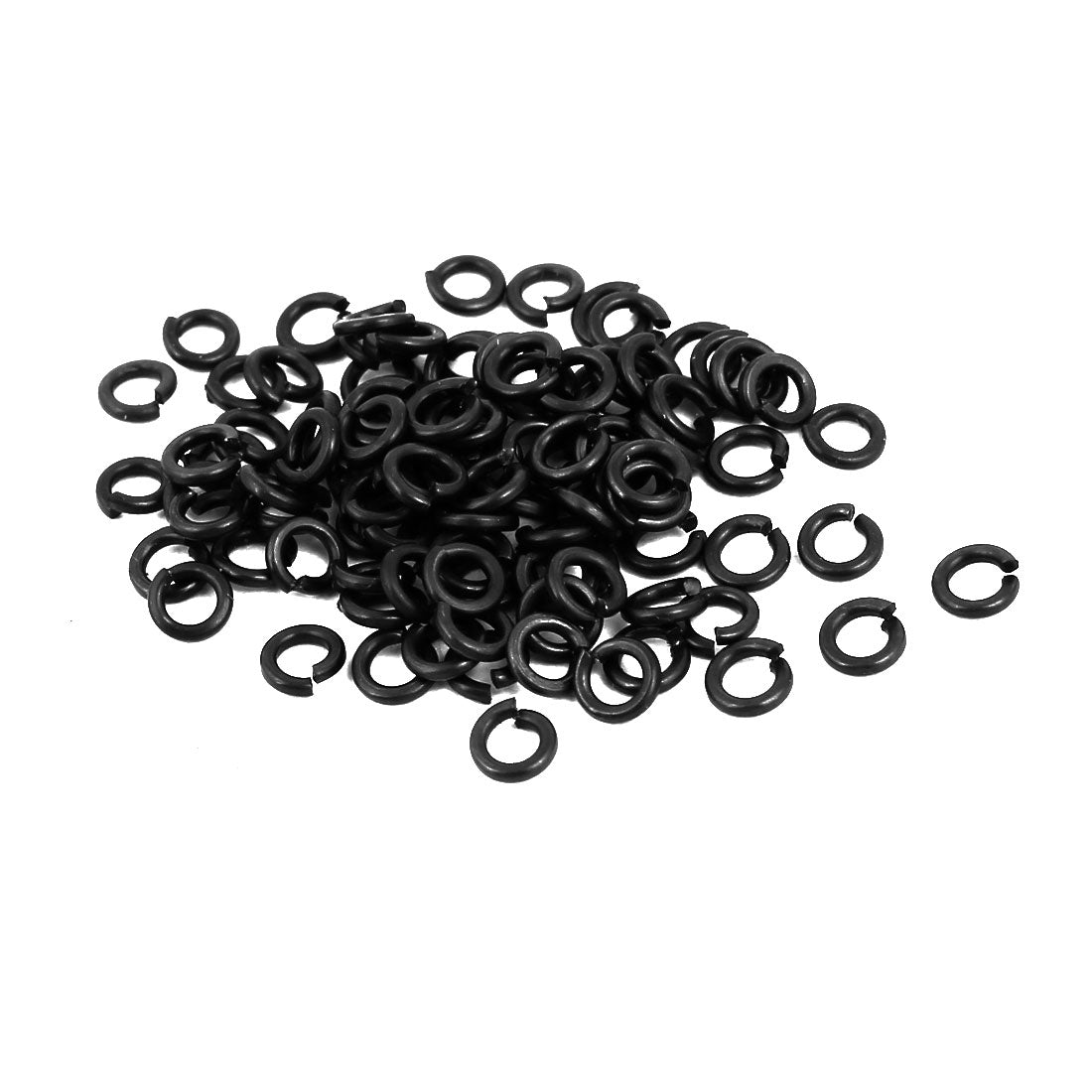 uxcell Uxcell 2mm Fitting Dia Carbon Steel Square Section Split Lock Washer 100pcs