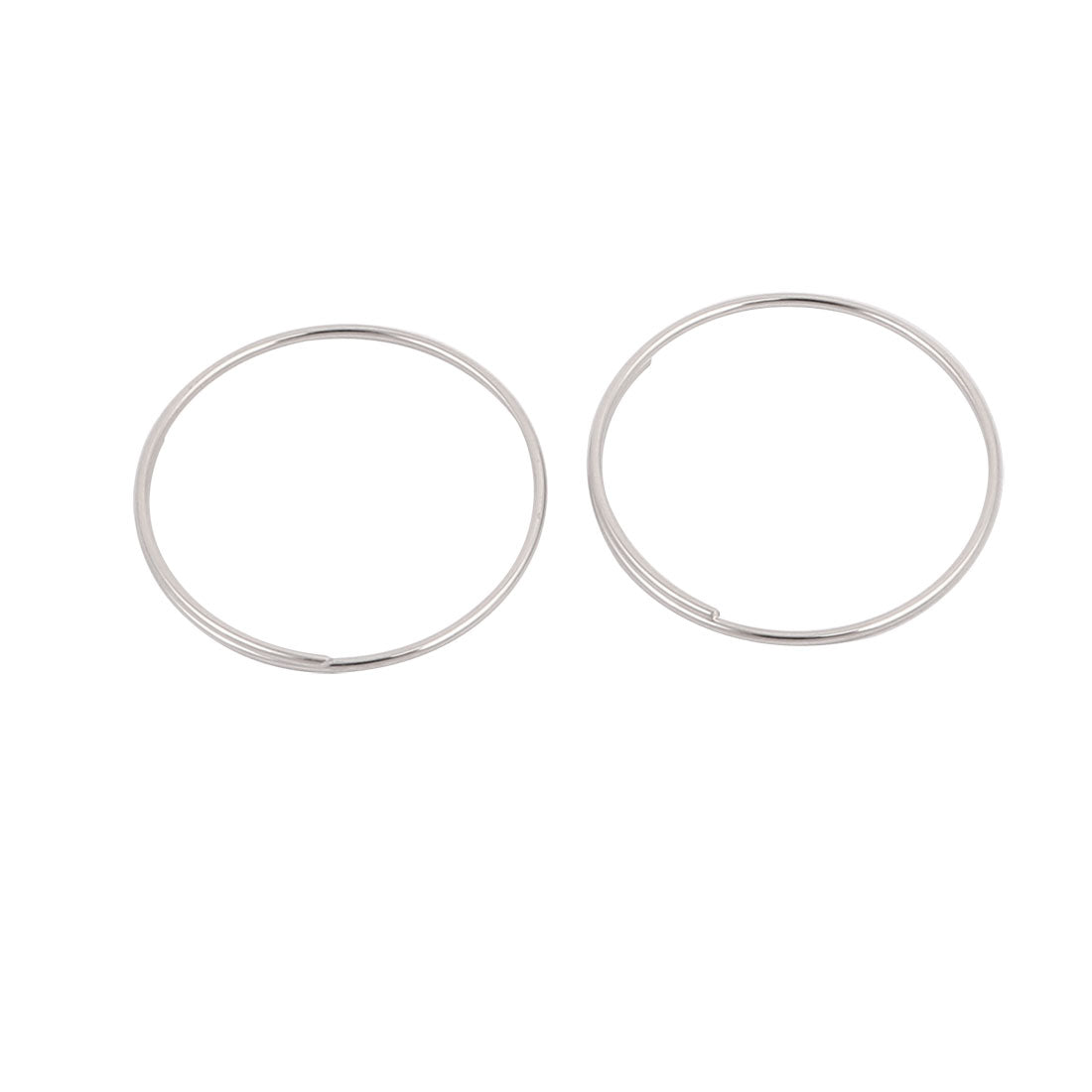 uxcell Uxcell 100pcs 20mm Outer Diameter Chandelier Connector Steel Ring O-ring Silver Tone
