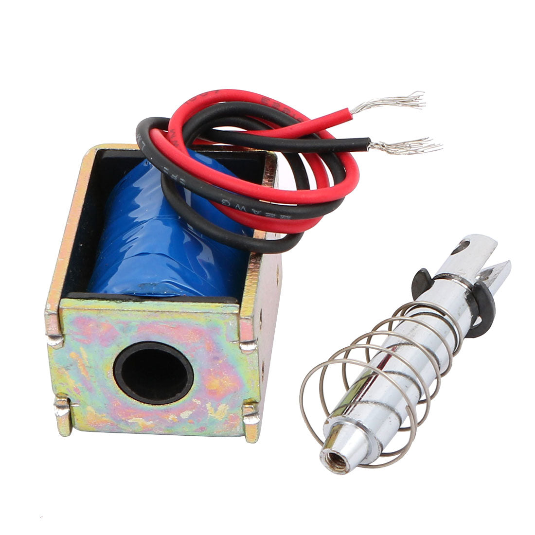 uxcell Uxcell JF-0837 DC6V 1A 10mm/15N Pull Type Electromagnet Solenoid Open Frame