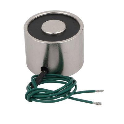 Harfington Uxcell DC 12V 10KG Lifting Holding Round Magnet Electromagnet Solenoid 30mm Diameters