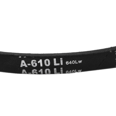 Harfington Uxcell A610 Rubber Transmission Drive Belt V-Belt 8mm Thick 610mm Inner Girth