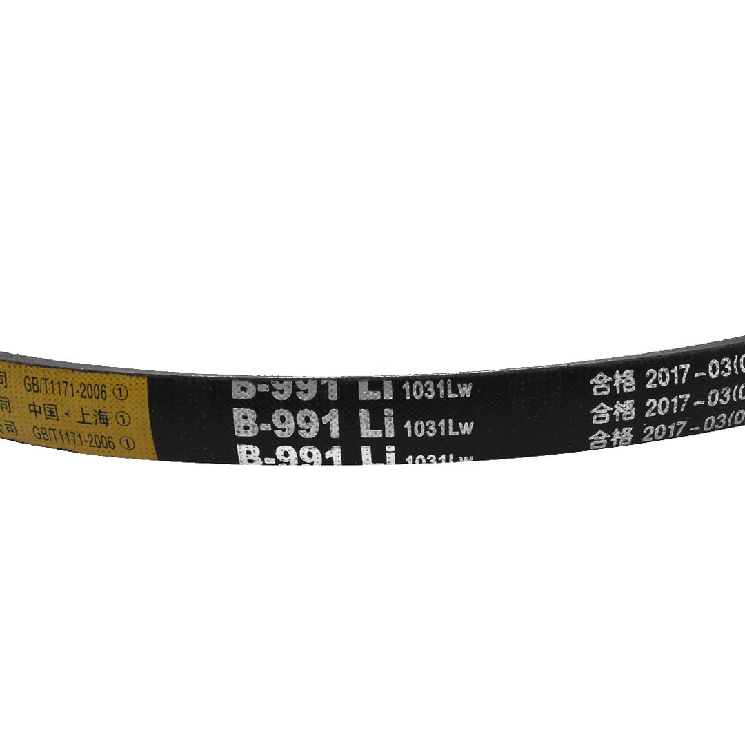 Uxcell 17mm Width 11mm Thickness Rubber V-Belt - Black Transmission Driving Belt