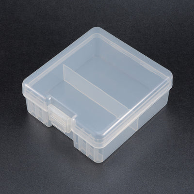Harfington Uxcell Transparent Plastic Case Holder Storage Box Container for 100 x AAA Battery