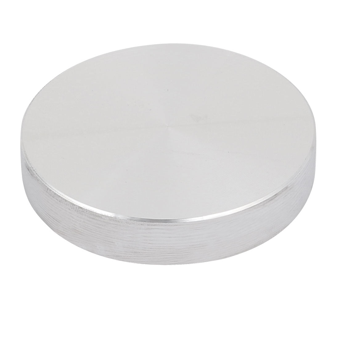 uxcell Uxcell 40mmx8mm M10 Tea Table Glass Top Circle Aluminum Disc Adapter Silver Tone