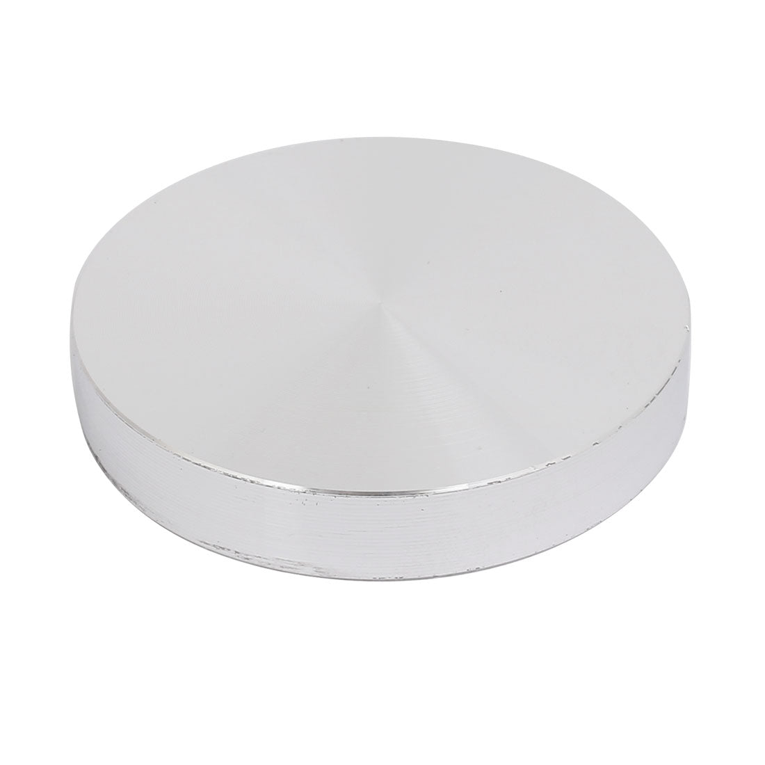 uxcell Uxcell 55mm Diameter 10mm Thickness M10 Thread Hollow Aluminum Disc Polished Finish