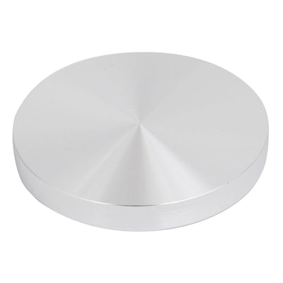 Harfington Uxcell 75mm Diameter 10mm Thickness M8 Thread Hollow Aluminum Disc Polished Finish