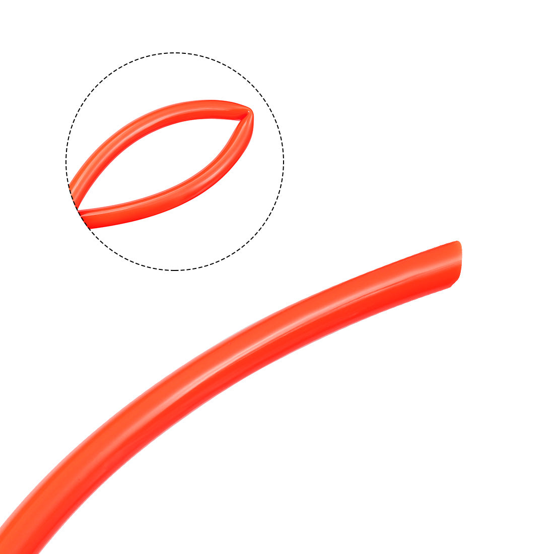 uxcell Uxcell 10mm X 6.5mm Pneumatic Air PU Hose Pipe Tube 5 Meter 16.4ft Orange