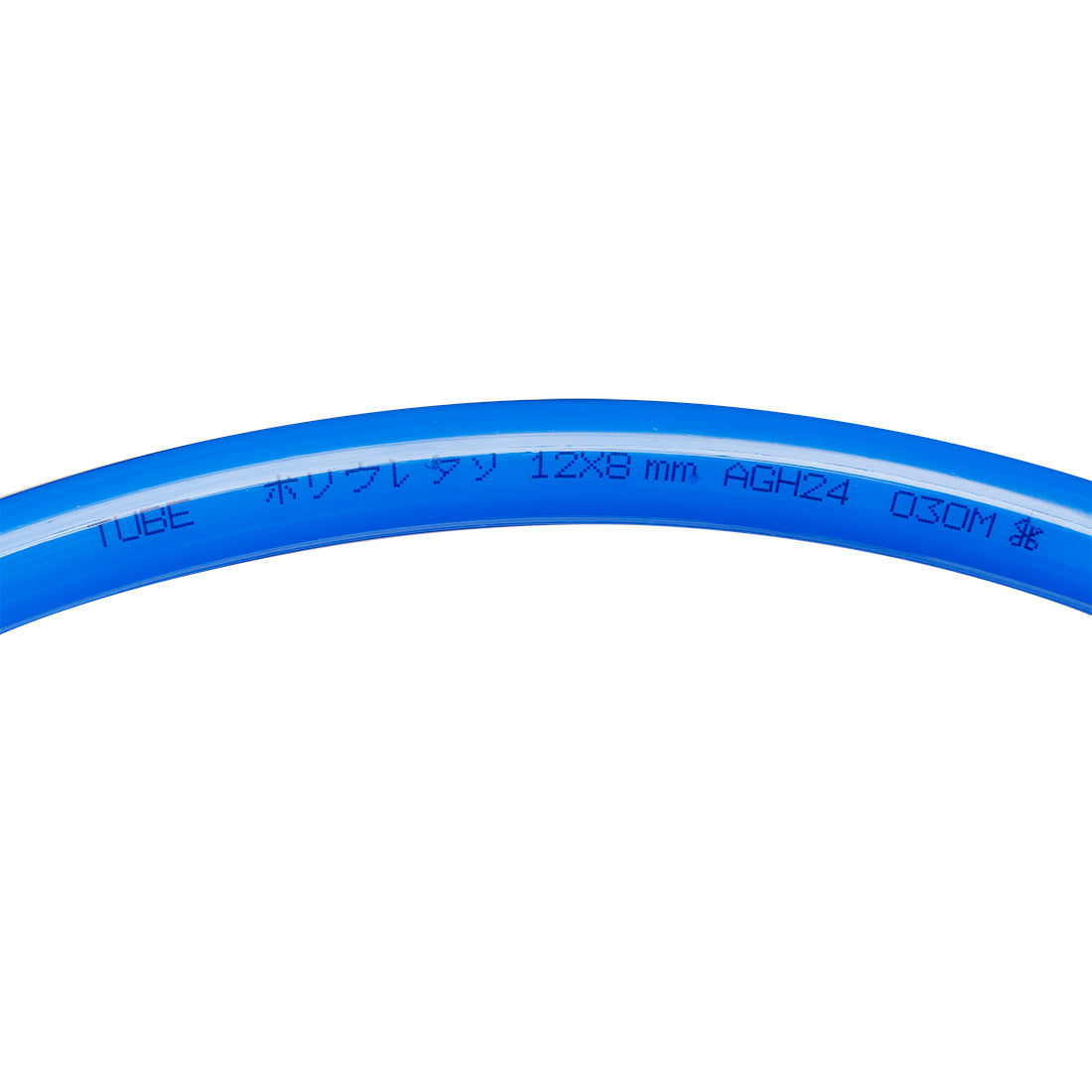 uxcell Uxcell 12mm x 8mm Pneumatic Air PU Hose Pipe Tube 10 Meter 32.8ft Blue